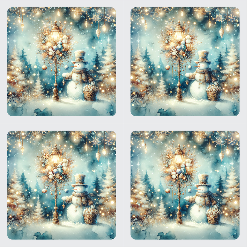Nordic Snowman Set of 4 Table Mats