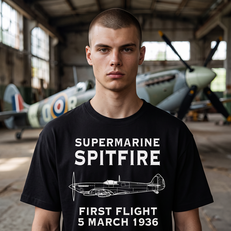 Supermarine Spitfire First Flight T-Shirt
