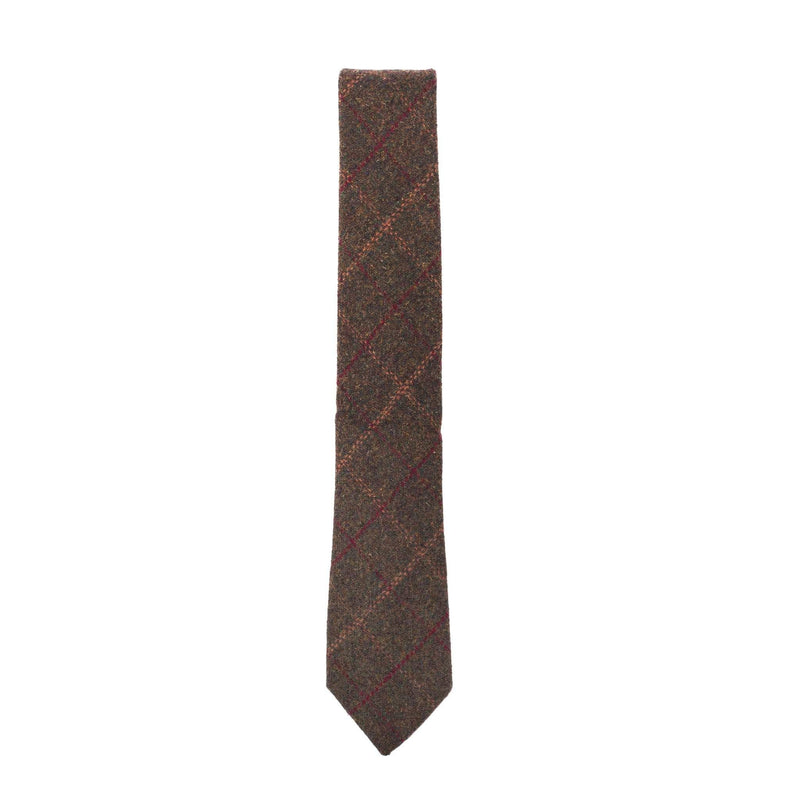 Box Check Tweed Tie
