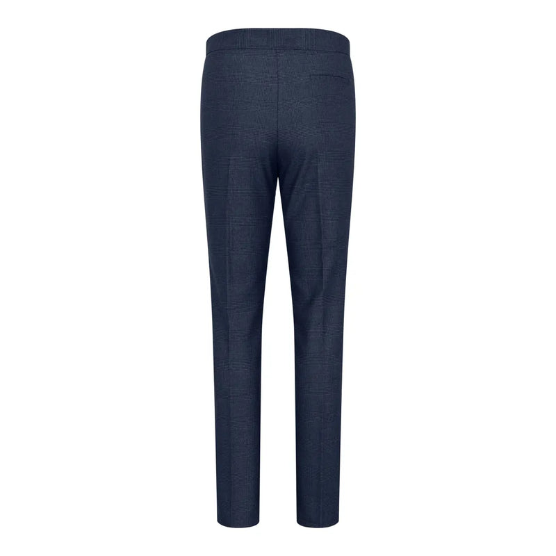TPW52 - Women's Navy 3 Piece Prince Of Wales Check Suit