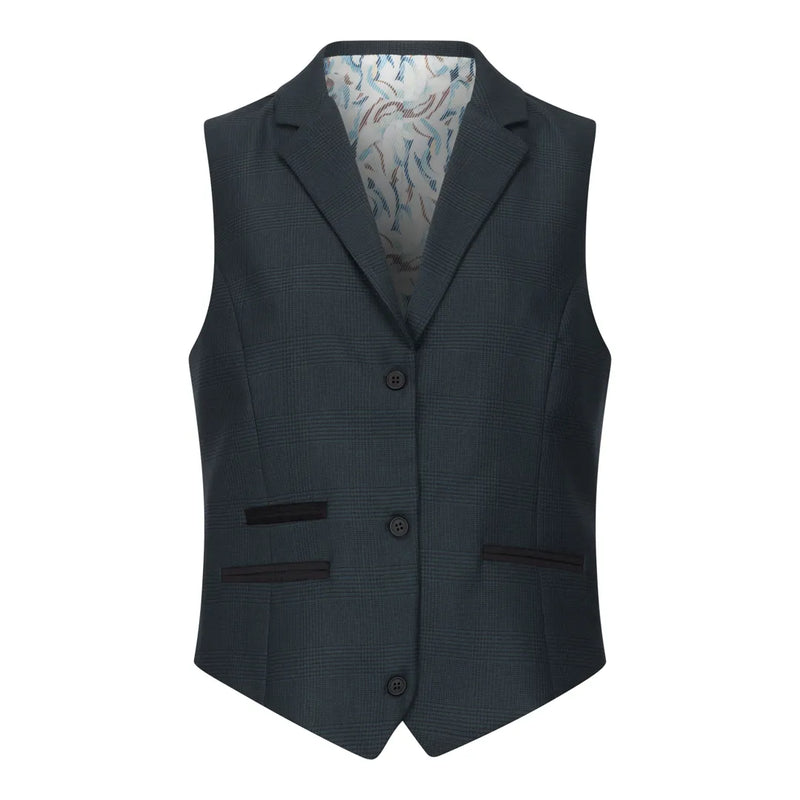 TPW53 - Women's Green 3 Piece Prince Of Wales Check Suit