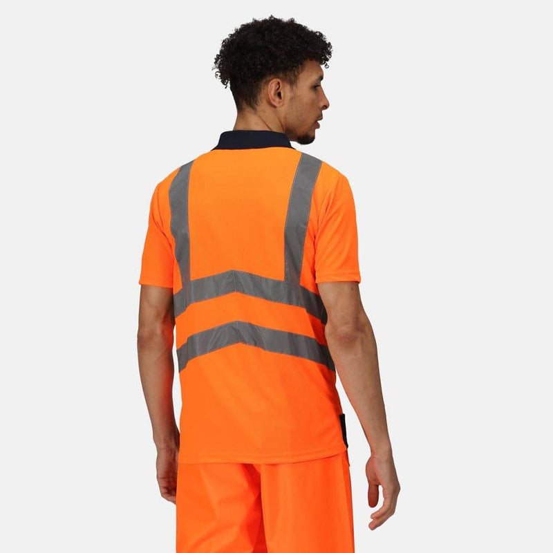 Regatta TRS189 Pro Hi-Vis Short Sleeve Polo Shirt