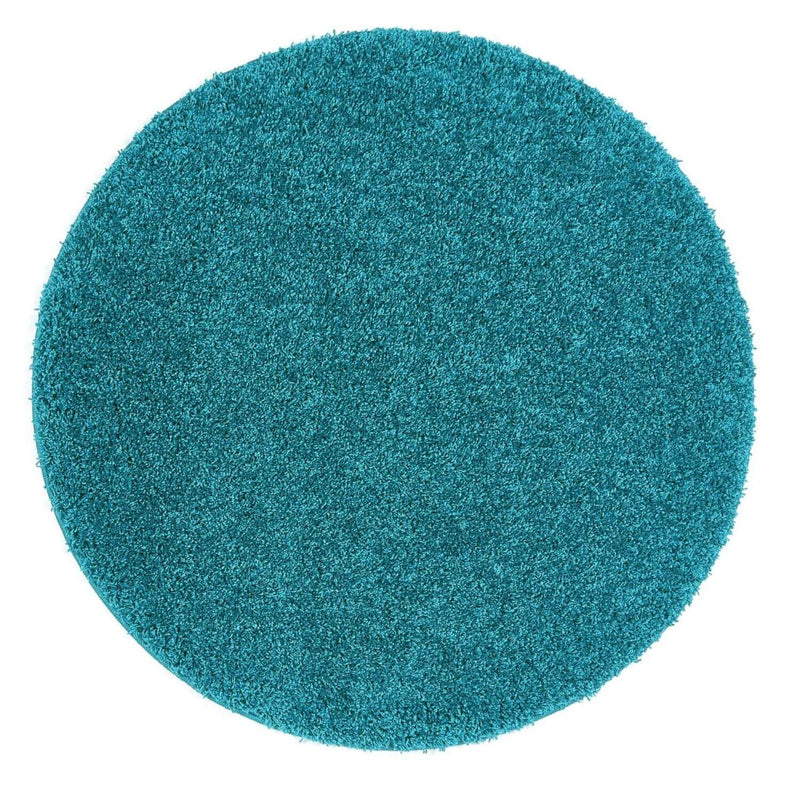 Washable Teal Shaggy Rug