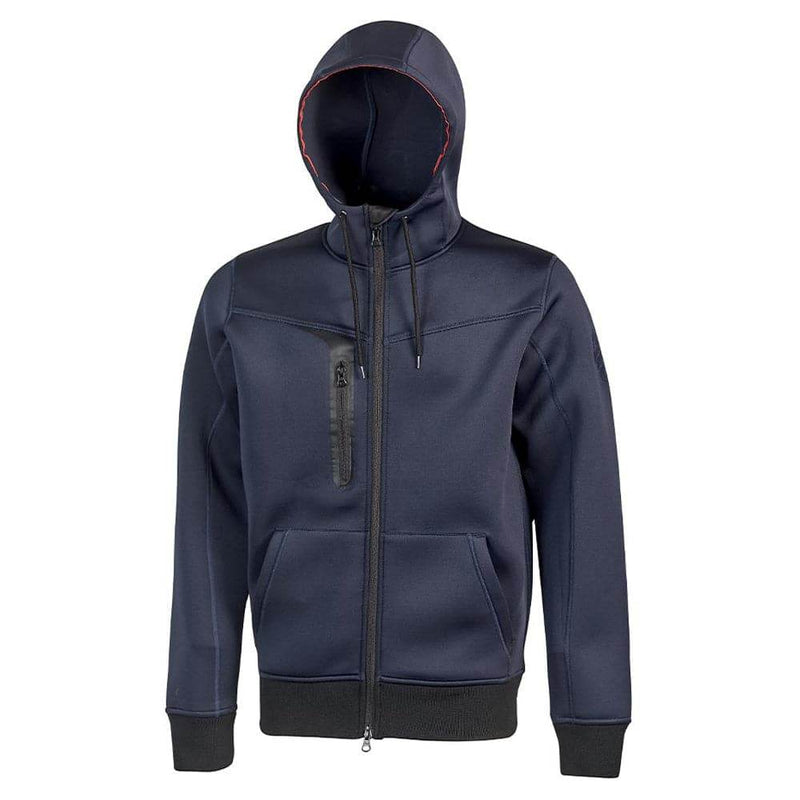 U-Power Tasty Full Zip Fleece Scuba Jersey Hooded Sweatshirt