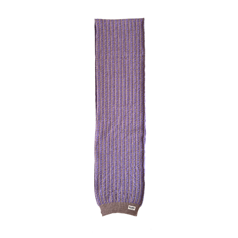 Purple Merino Lambswool Scarf