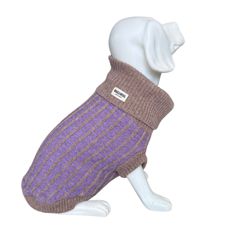 Purple Dog Jumper in Pure Merino Lambswool
