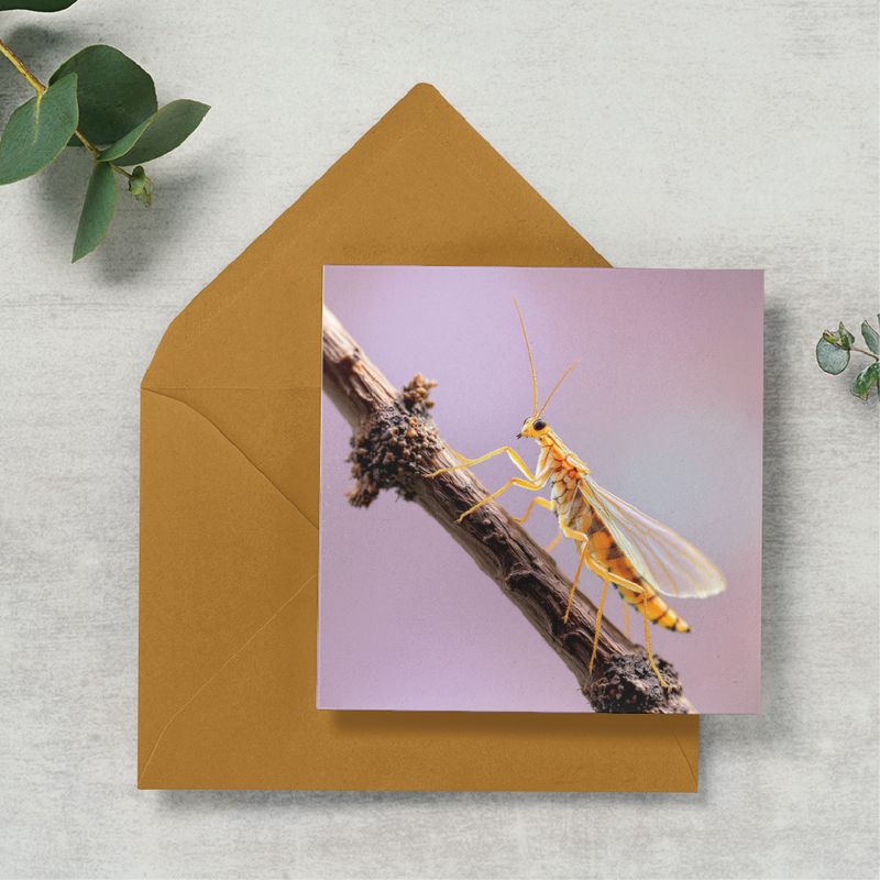 Lacewing on a branch