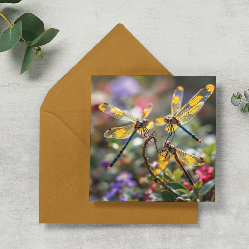 Dragonflies in the Flowers