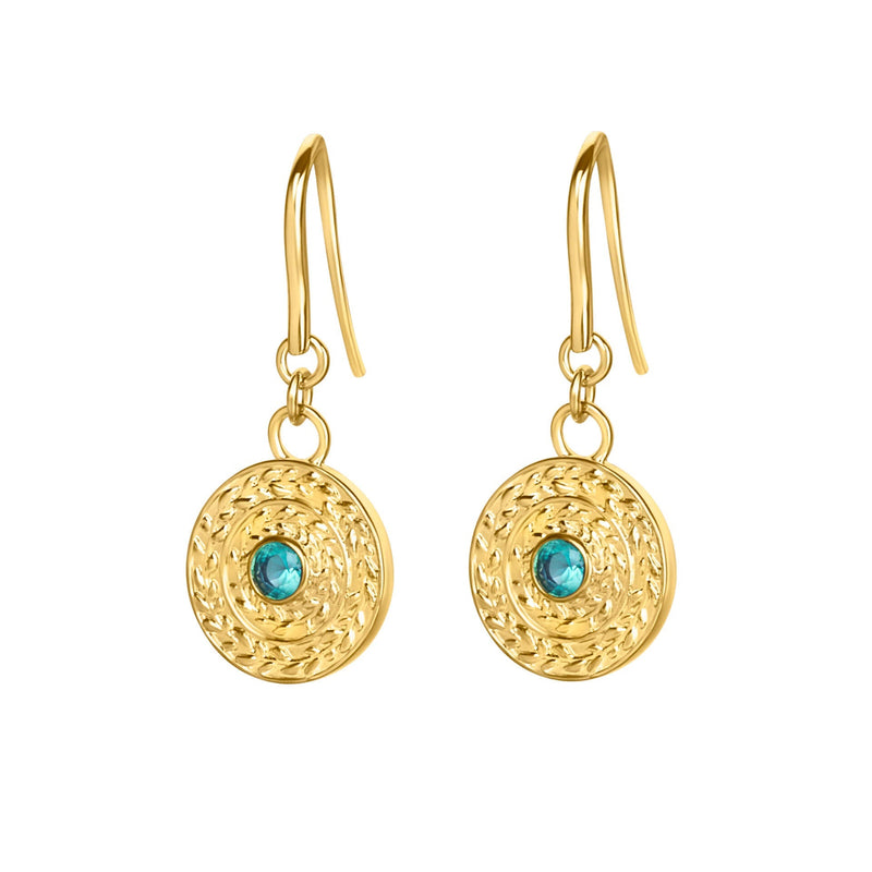 Laura Ashley Fashion Leaf Border Earrings