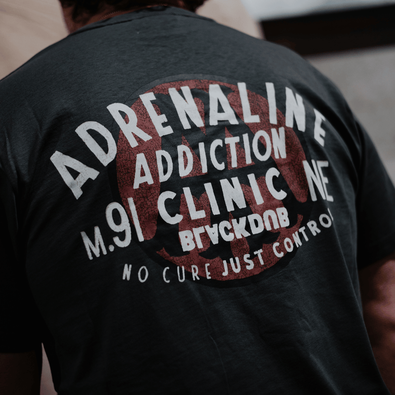 Grey Adrenaline Addiction Tee