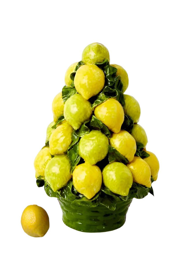 An Italian Mid-Century Ceramic Lemon Basket