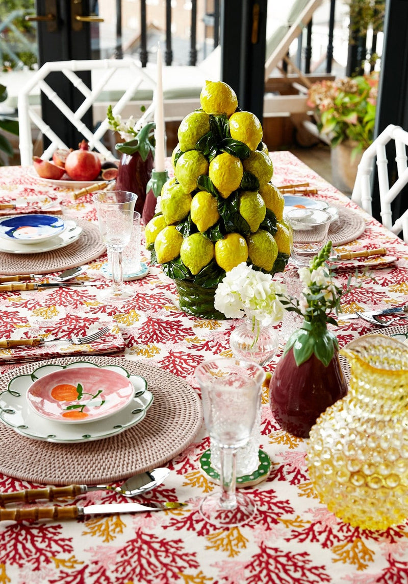 An Italian Mid-Century Ceramic Lemon Basket