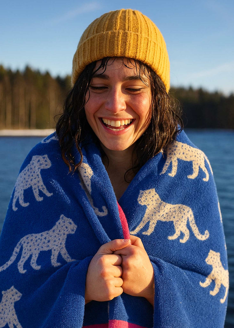 Snow Leopards Organic Cotton Towels