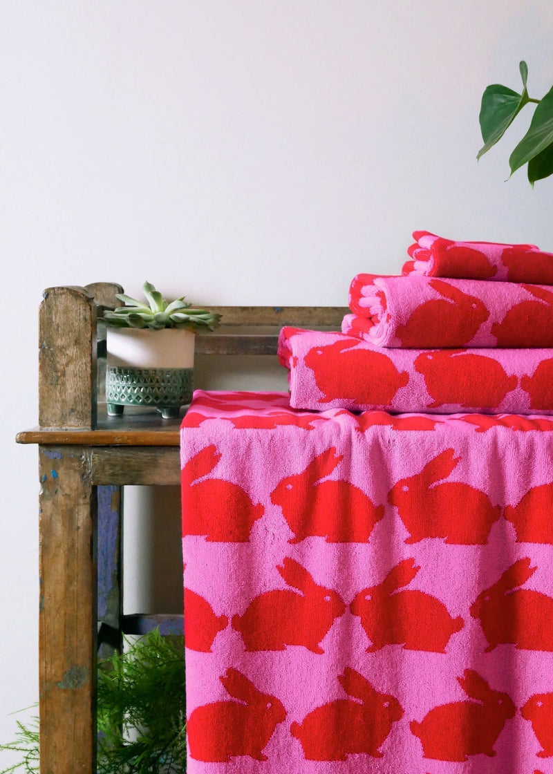 Kissing Rabbits Organic Cotton Towels