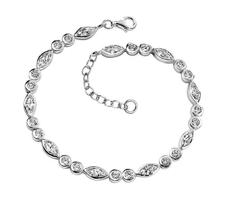 Beginnings Marquise Bracelet with Cubic Zirconia
