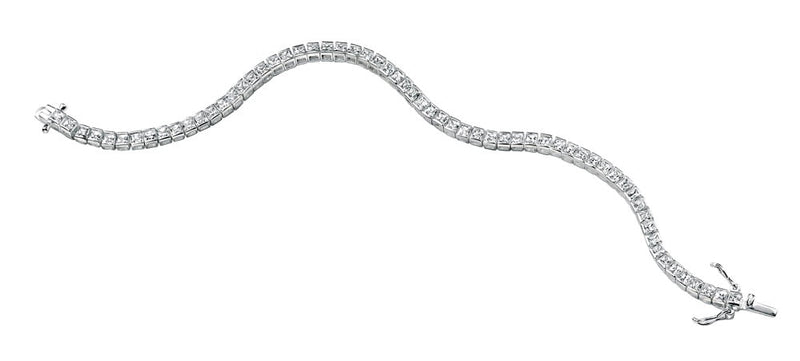 Beginnings Square Tennis Bracelet with Cubic Zirconia