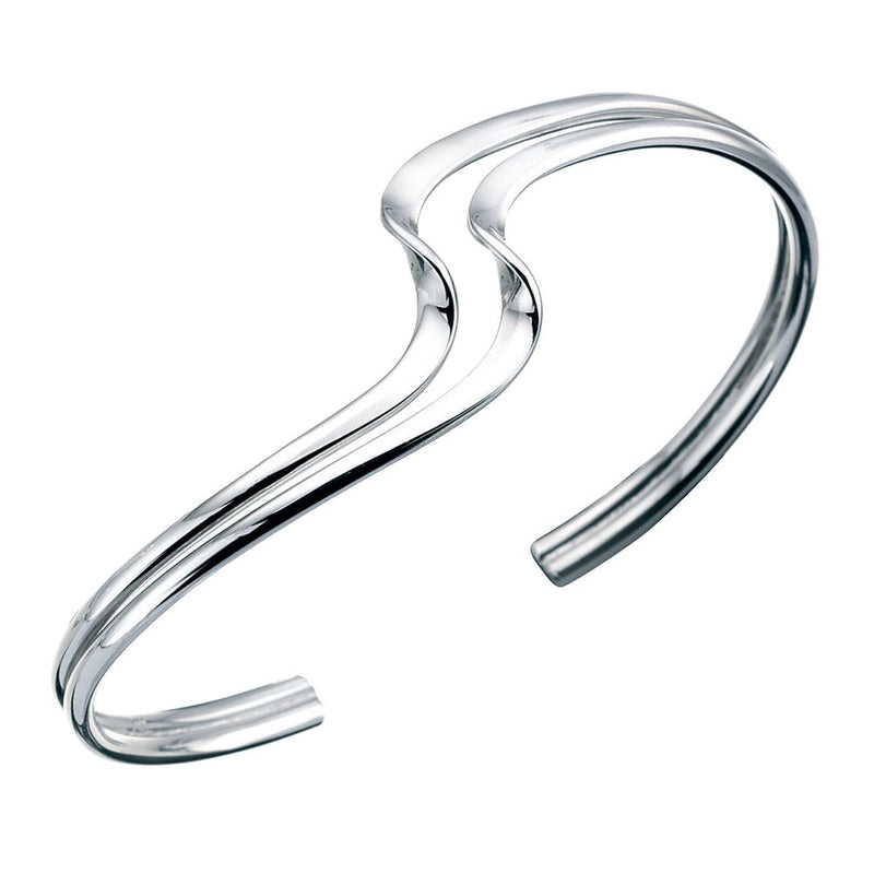 Beginnings Double Wave Cuff Bangle