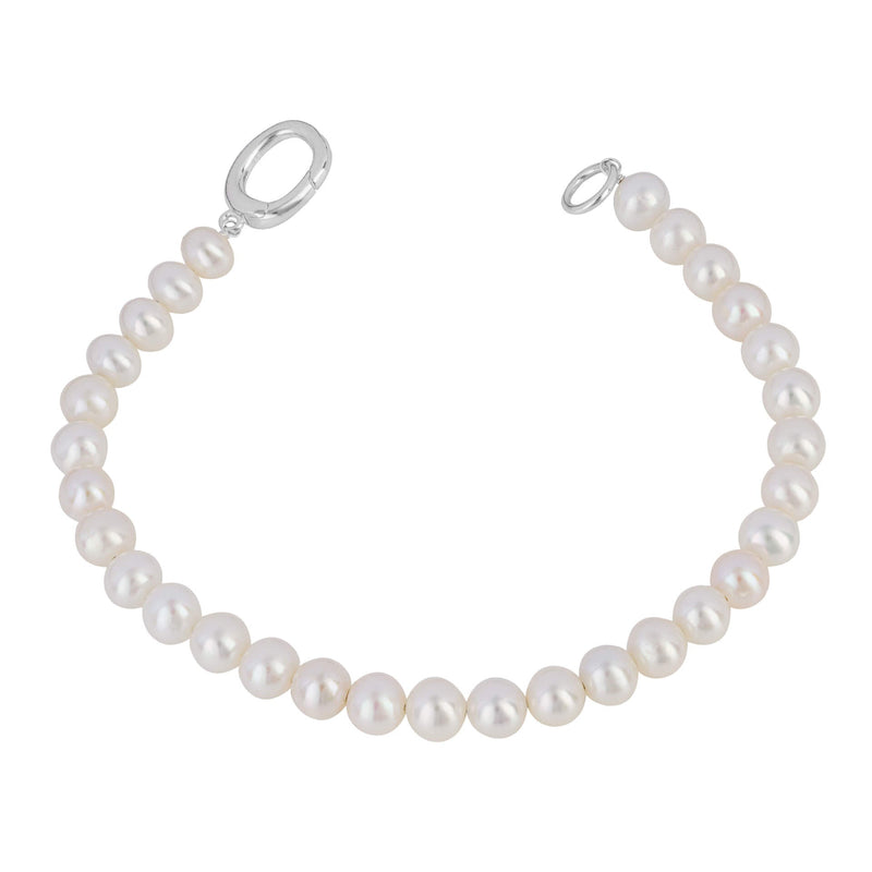 Beginnings White Pearl Charm Bracelet