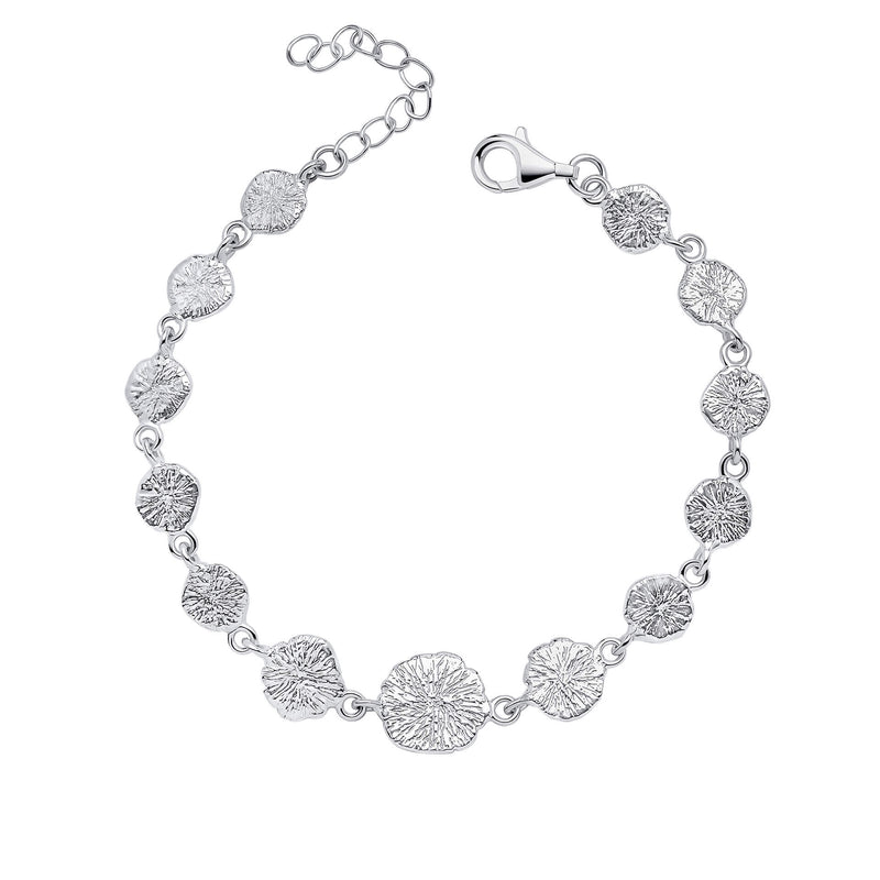 Beginnings Spray Textured Discs Bracelet
