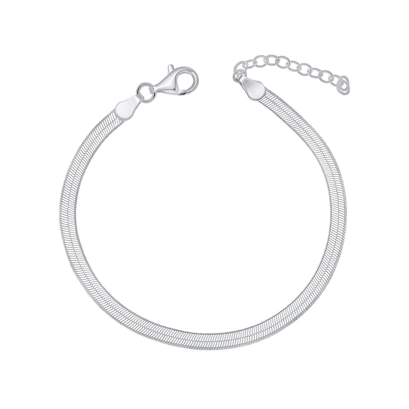 Beginnings Flat Herringbone Chain Bracelet