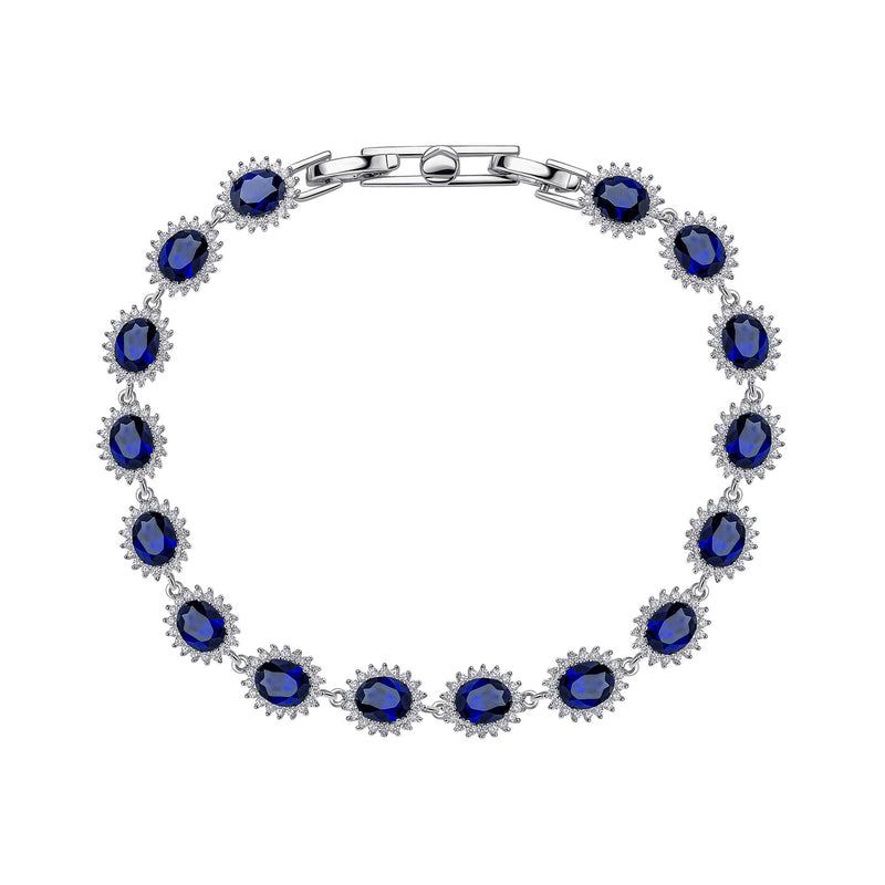 Diamonfire Oval Bracelet with Surround