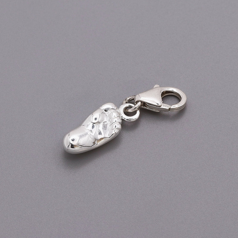 New Baby Personalised Silver Charm
