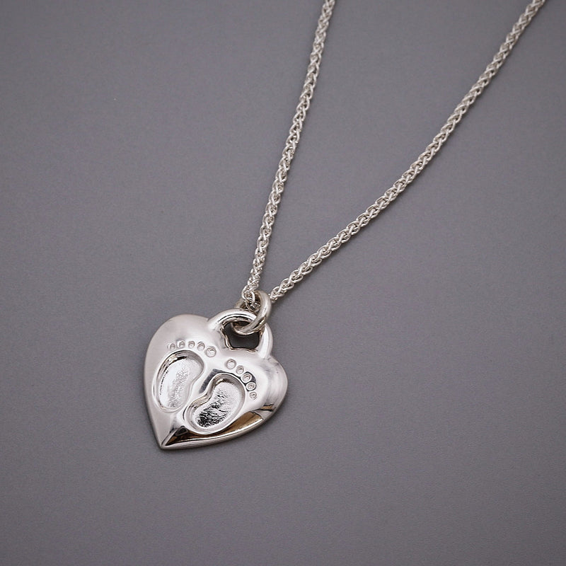 Baby Footsteps Personalised Silver Charm