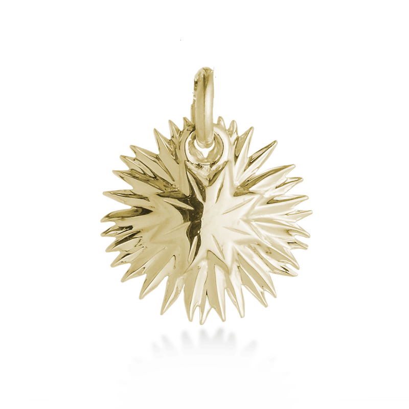 Gold Vermeil Sunflower Silver Charm