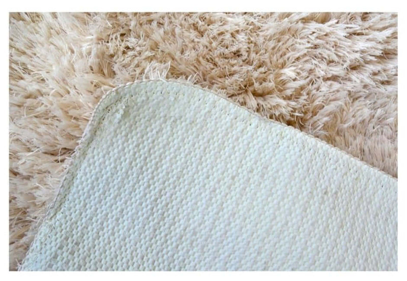 Soft Washable Beige Shaggy Rug | SA-02