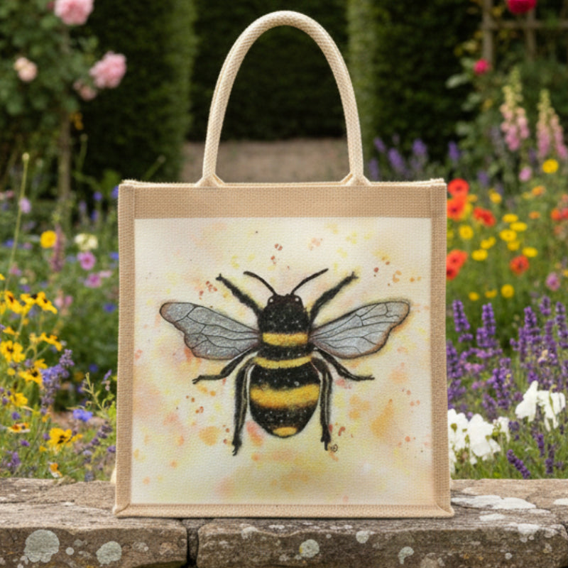 Sammy's Bee Jute Bag