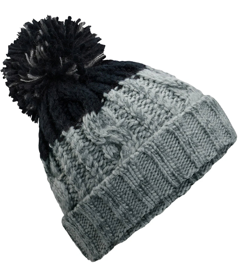 Grey and Black Beanie