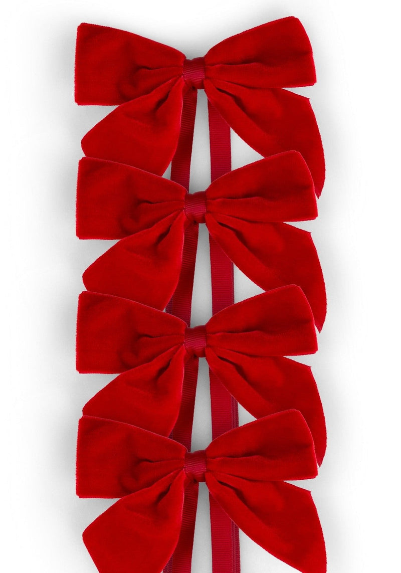 Red Romance Velvet Bow Collection