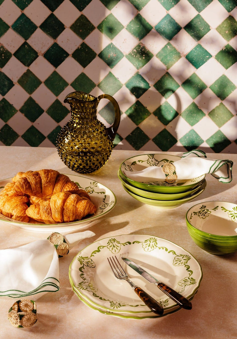 Cara Shell Cereal Bowl, Green