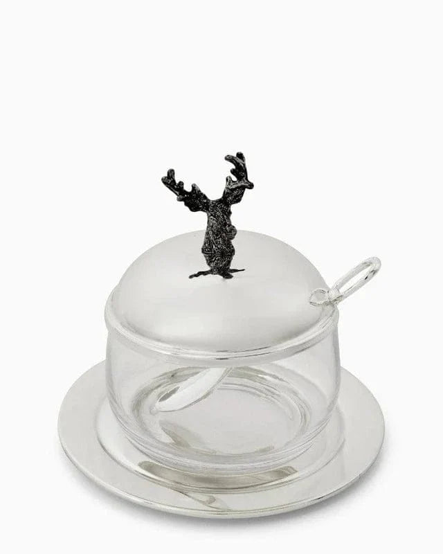 Bridgerton Deer Silver Jar and Spoon