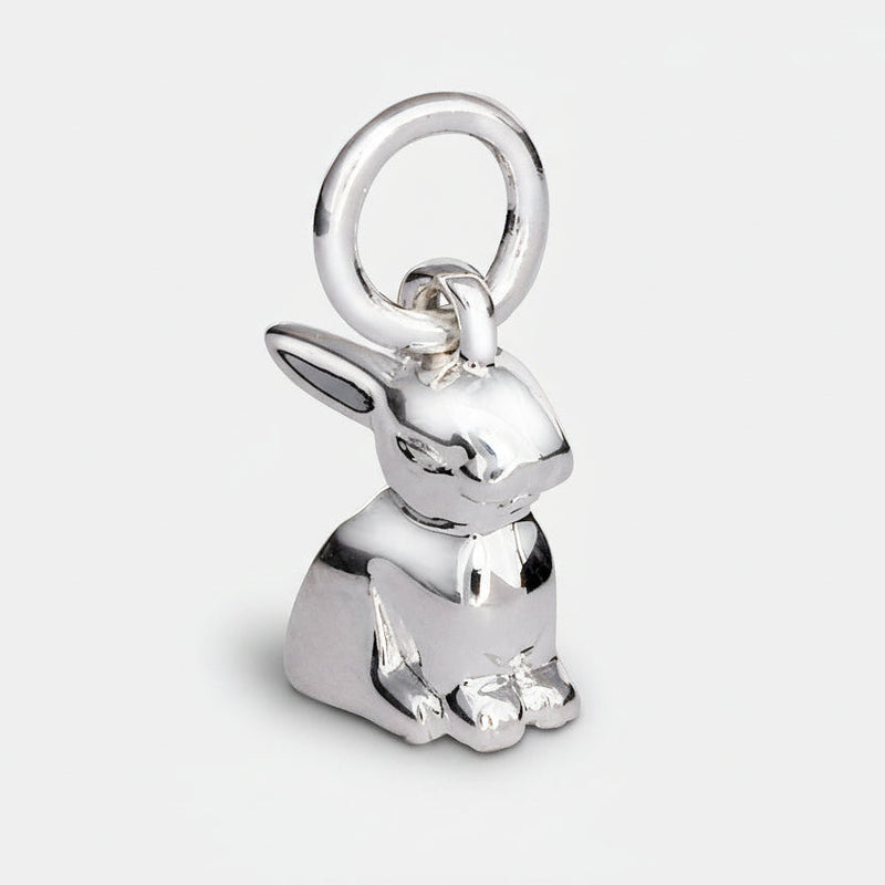 Bunny Rabbit Silver Charm