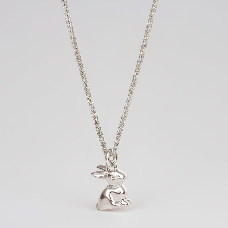 Bunny Rabbit Silver Charm
