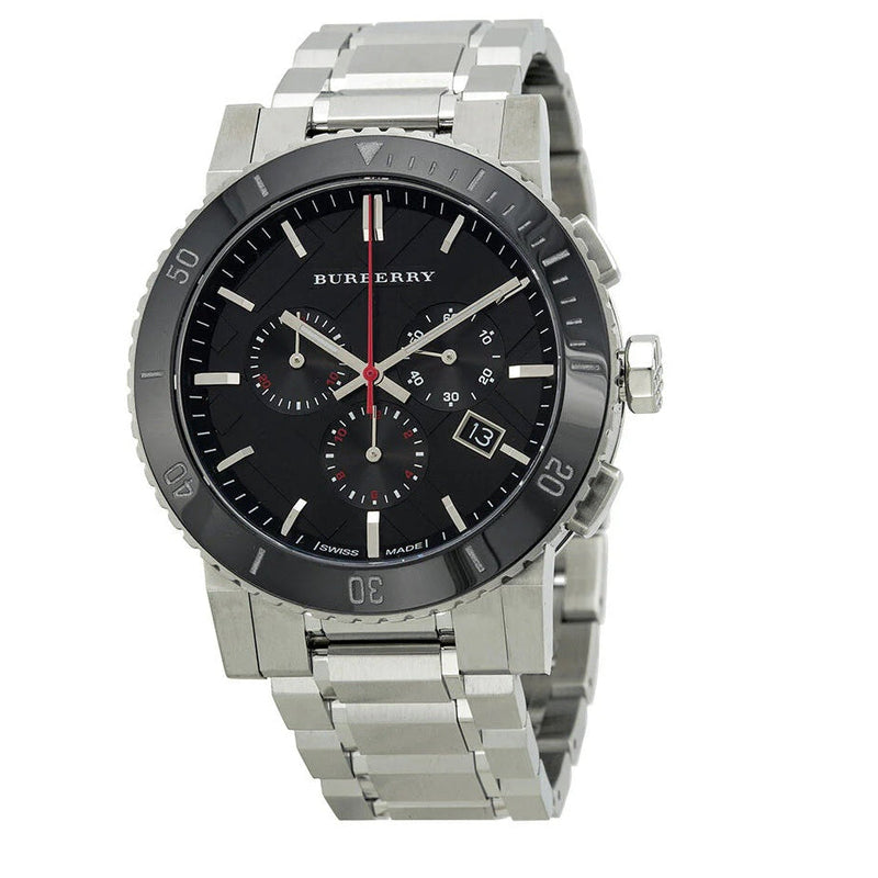 Burberry BU9380 The City Men's Silver & Black Dial Watch