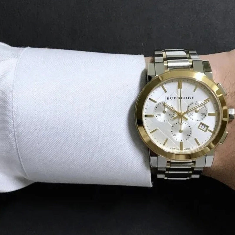 Burberry BU9751 The City Unisex Two-Tone Chronograph Watch
