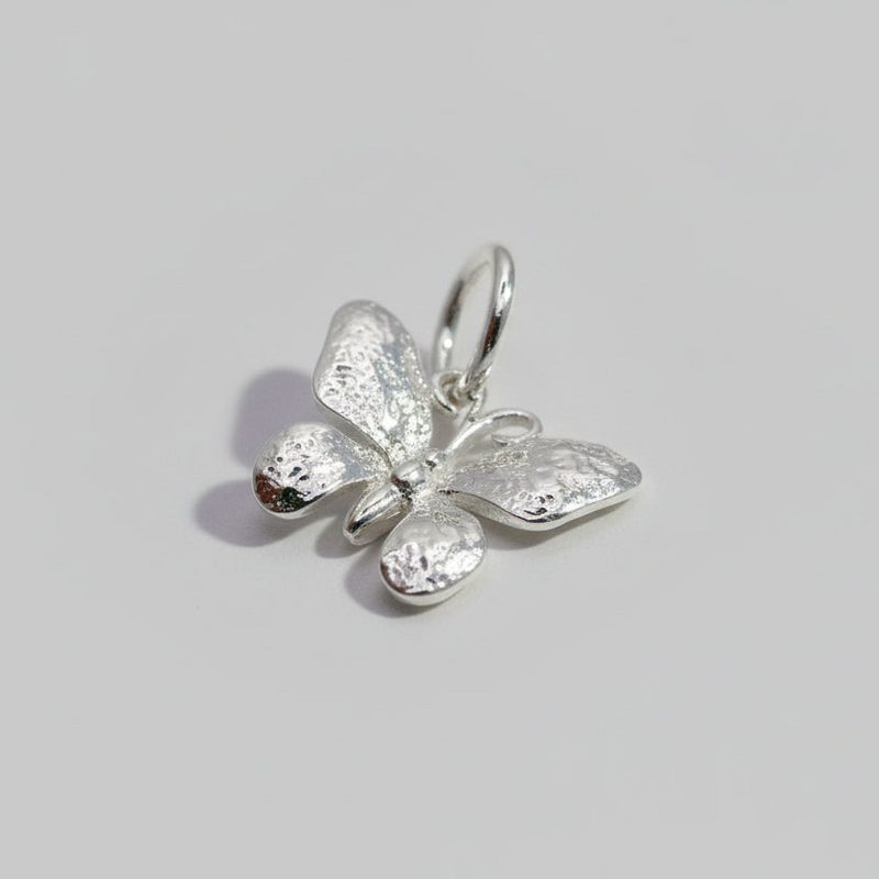 Butterfly Silver Charm