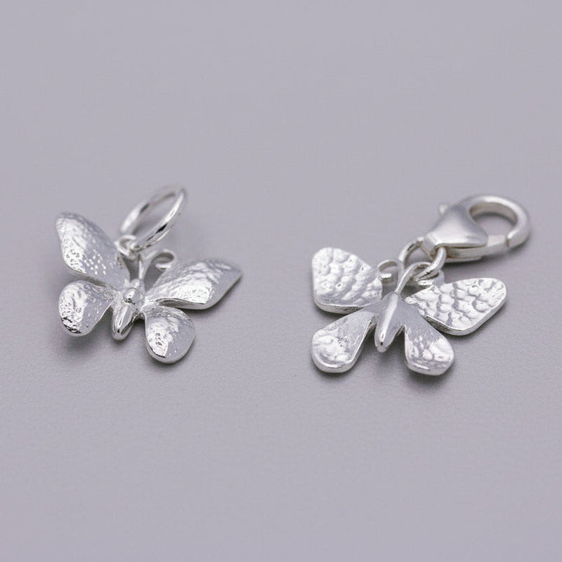 Butterfly Silver Charm