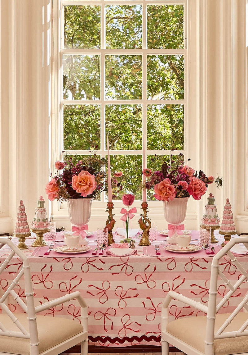 Dahlia Pink Petal Candleholder - Tole