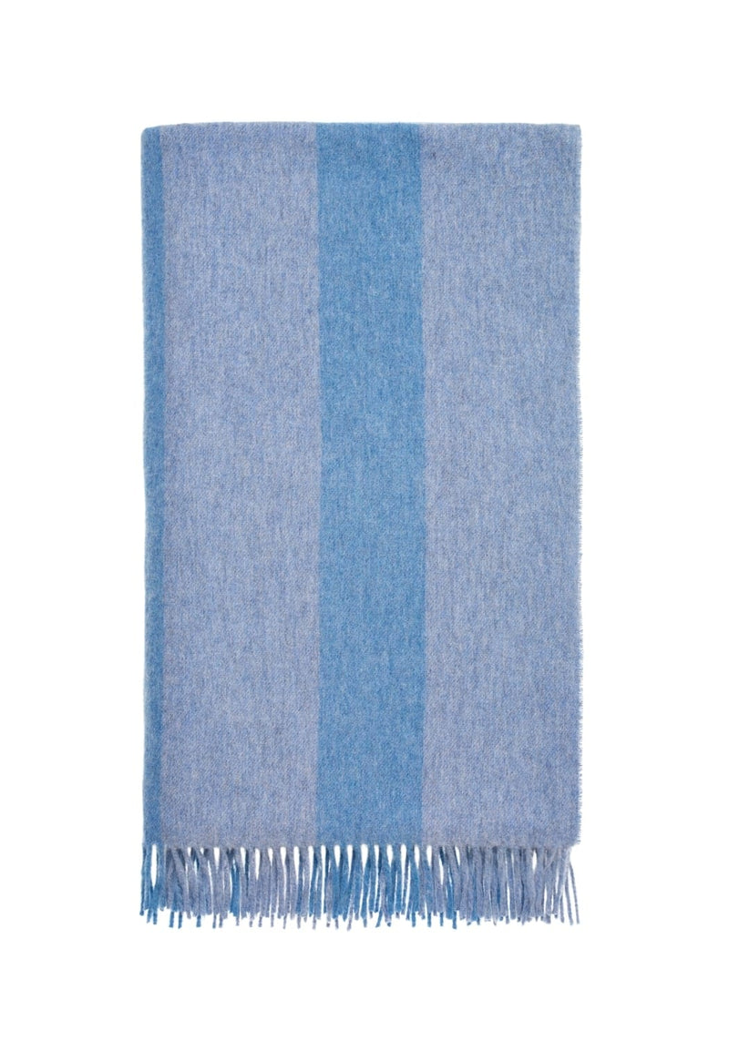 Charlotte's Soft Stripe Merino Wool Throw Blanket