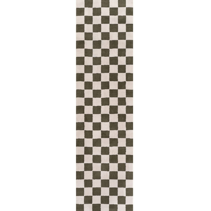 Loft Checkerboard Green Rug