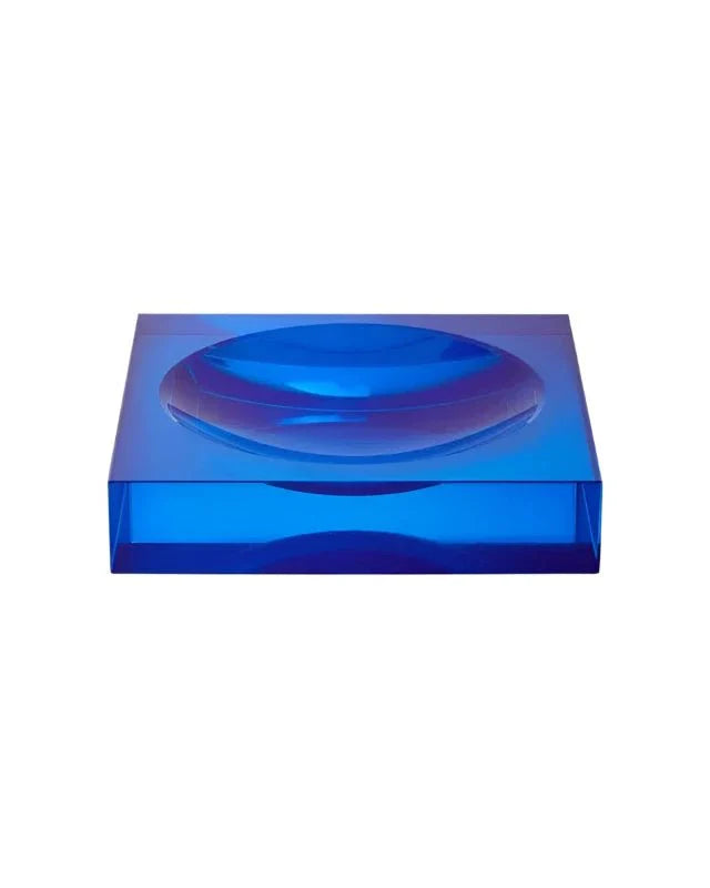 Chelsea Cobalt Glass Trinket Tray - Blue