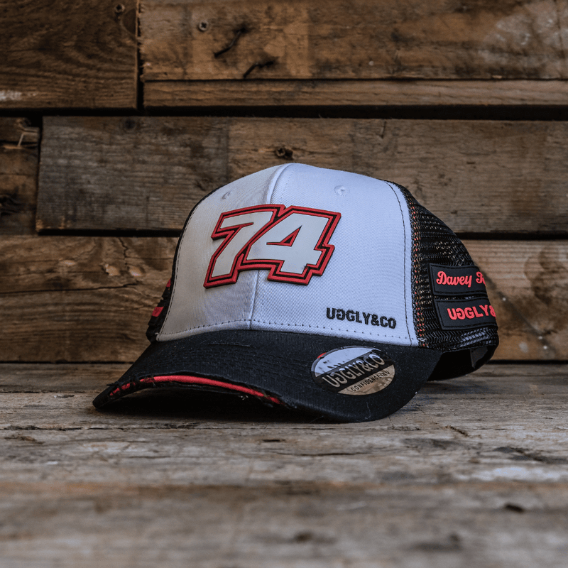 Official Davey Todd Merchandise Trucker Hat - White & Black