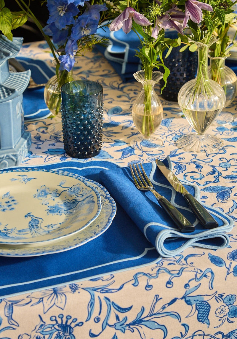 Virginia Blue and White Dessert Plates  - Set of 4