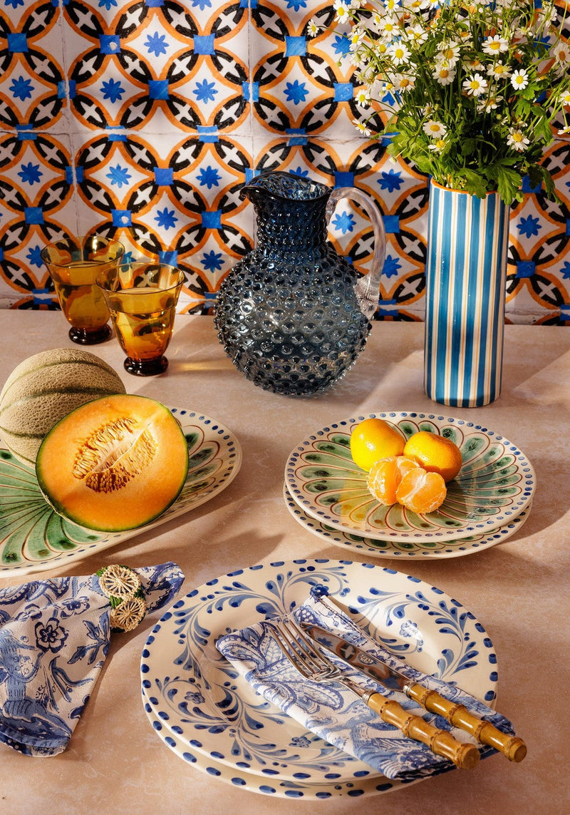 Sophia Dinner Plate, Blue