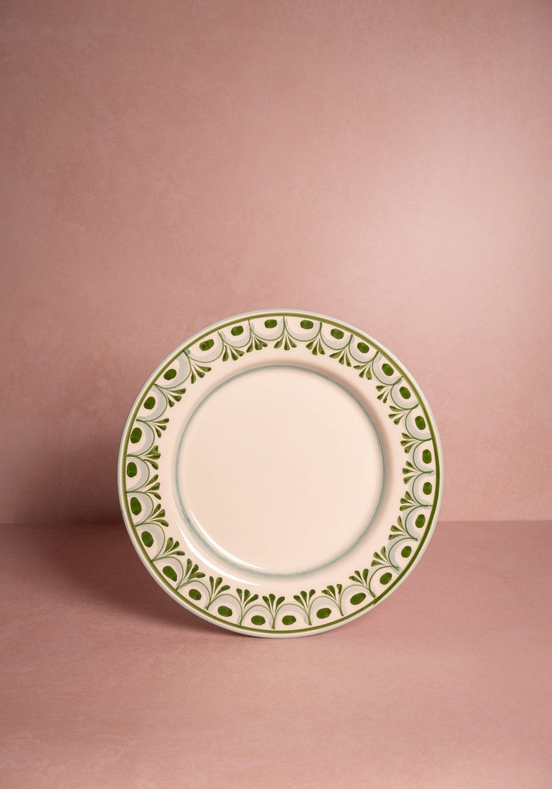 Cordelia Dinner Plate, Green