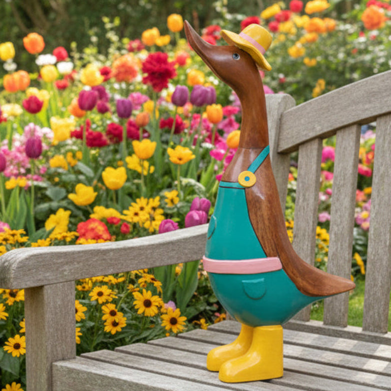 Large Gardening Duck