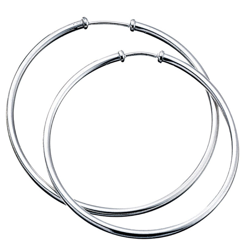 Beginnings Plain Hoop Earrings 50mm